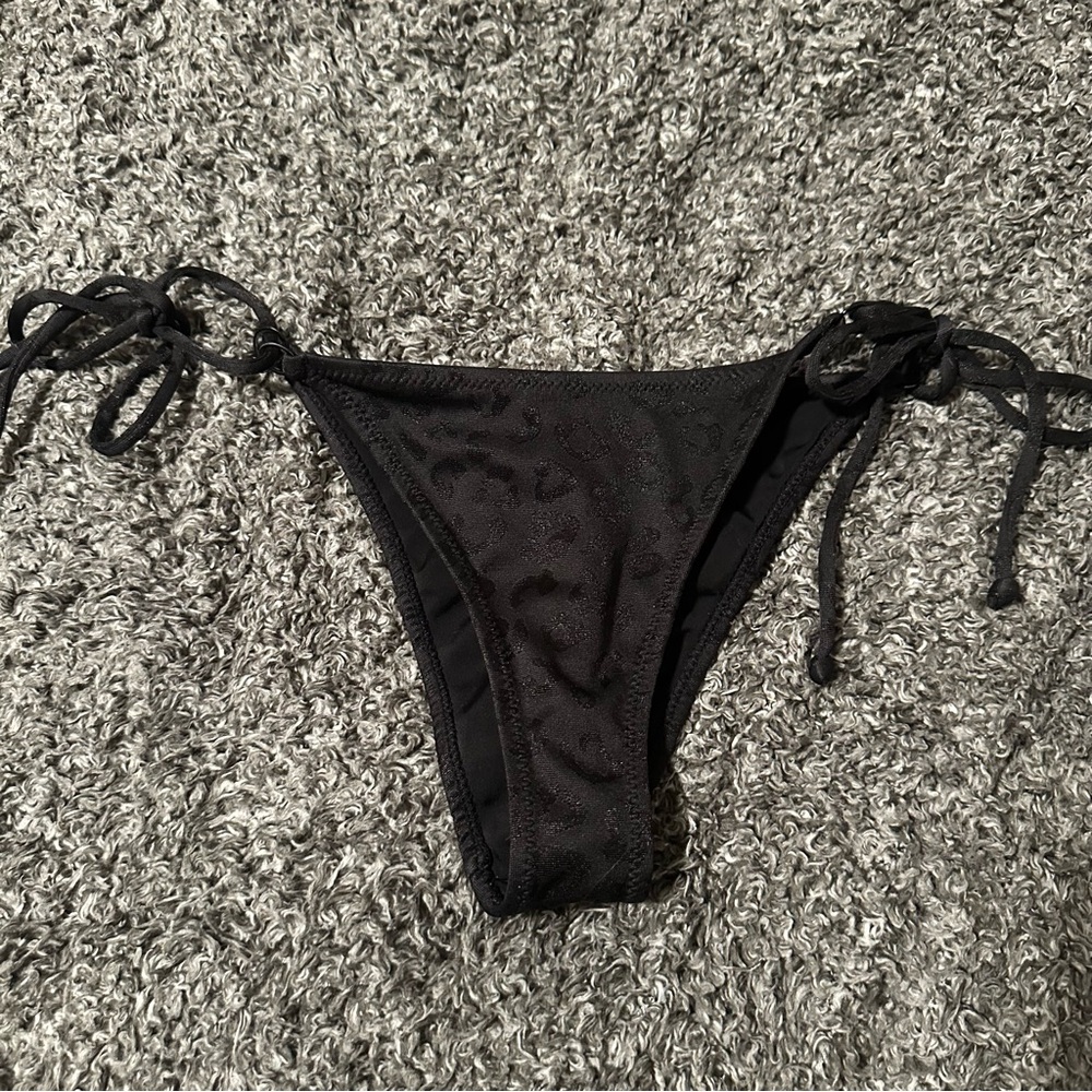Black Cheetah LA Hearts Bikini Bottoms